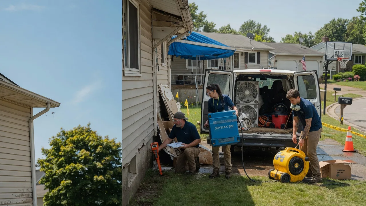 Ceiling Leak Cleanup in Plymouth, WI near me
