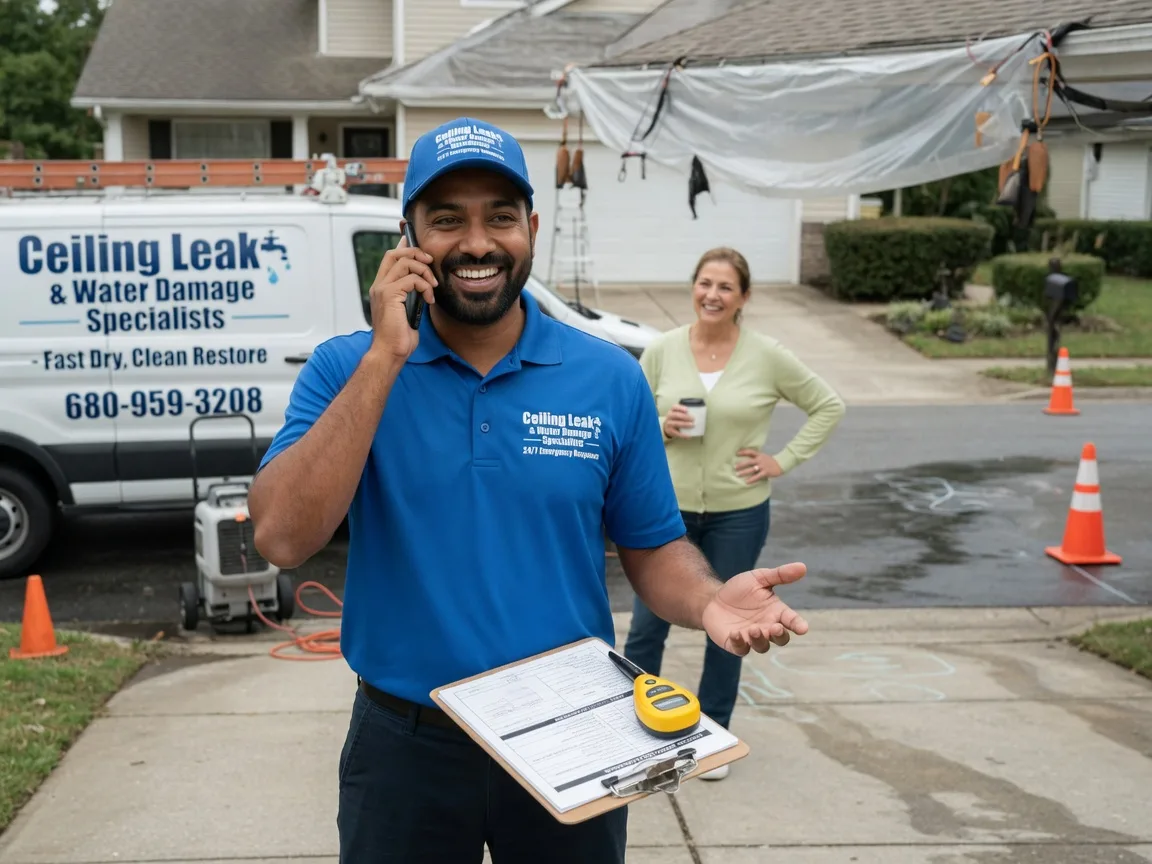 Ceiling Leak Cleanup Plymouth, WI FAQs